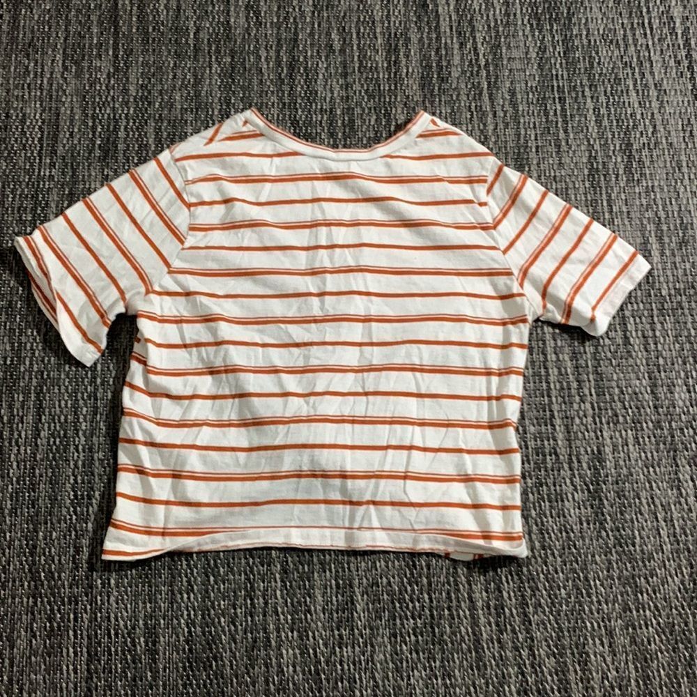 forever 21 top striped knotted crop - Picture 2 of 2